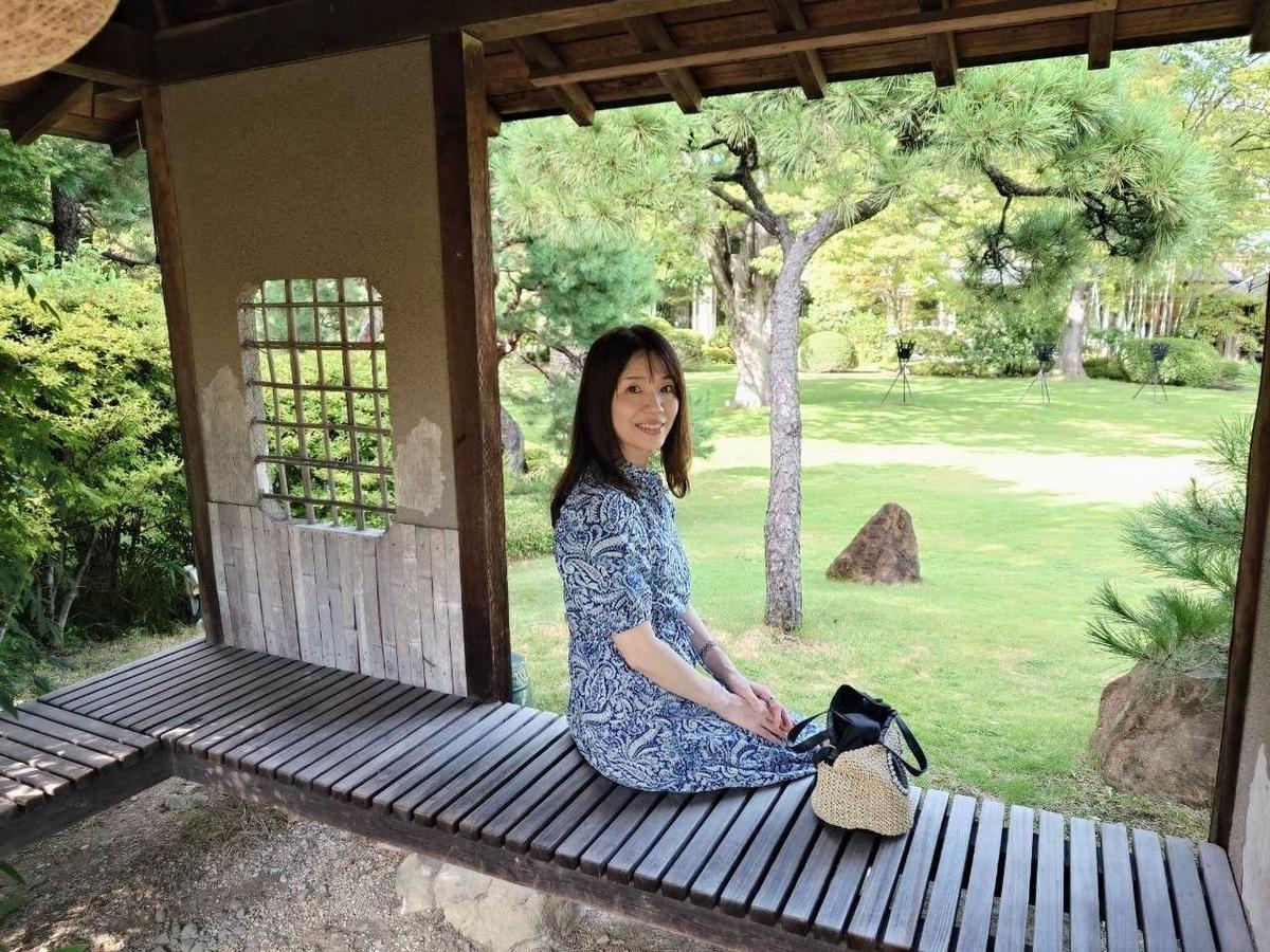 常磐ホテルの日本庭園