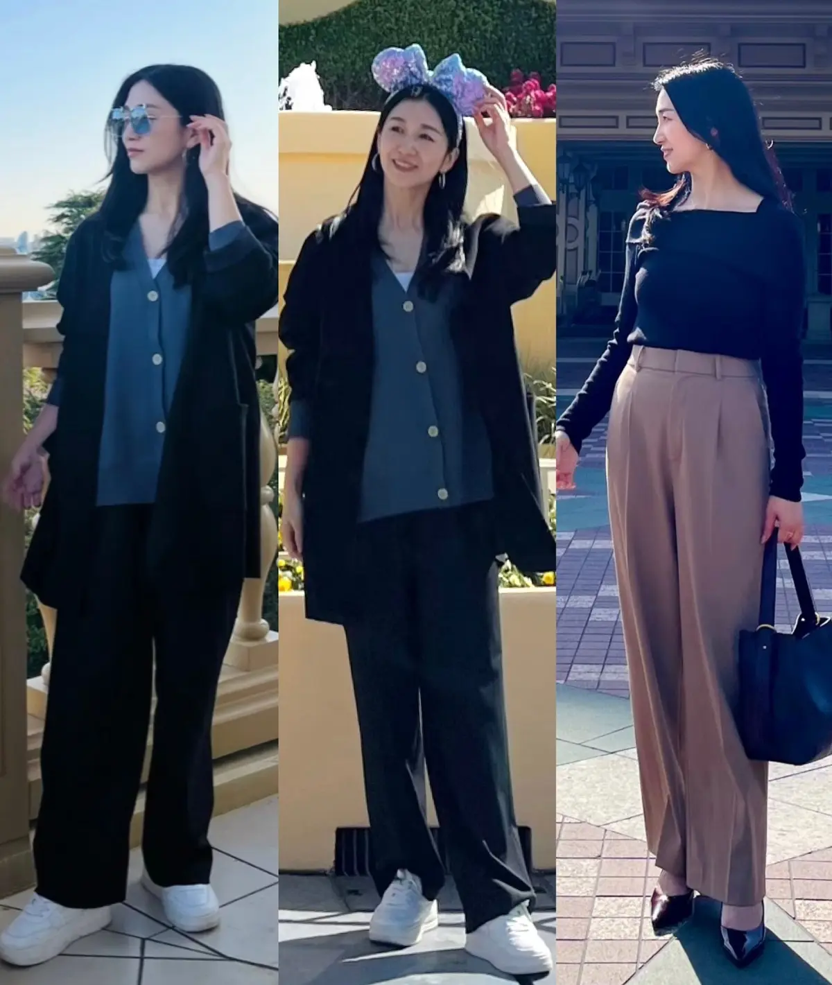 ユニクロ「タックワイドパンツ」で楽しむ の画像_5