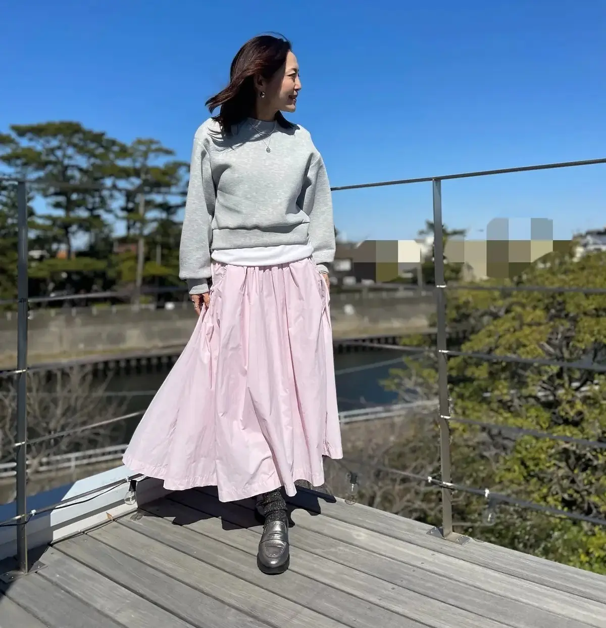 スカート　ピンク