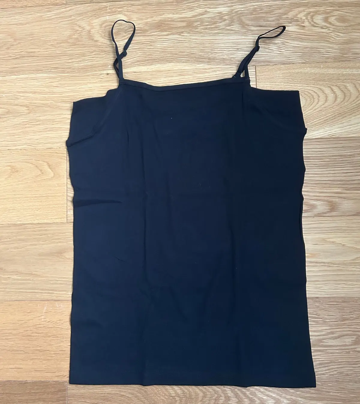 無印良品 さらっと綿 キャミソール 黒