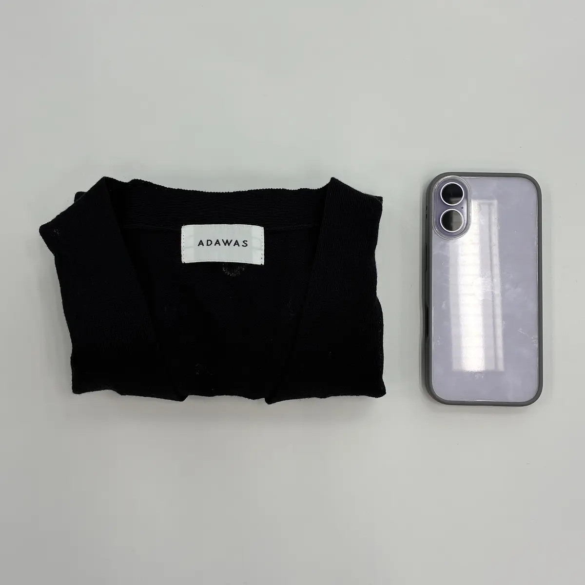 ADAWAS×eclat 【別注】リネン混シアーカーディガン ￥23,100