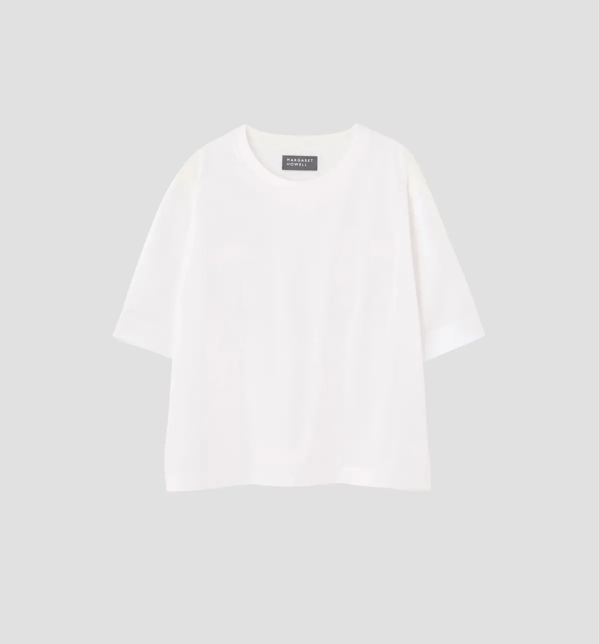 マーガレット・ハウエル　Tシャツ 　白　タフ コットン ジャージー