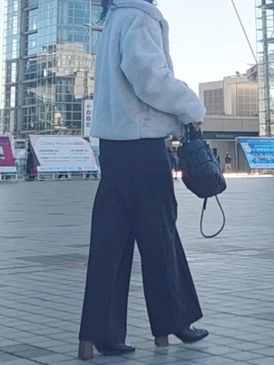 ユニクロ ブラッシュドジャージーワイドパンツ