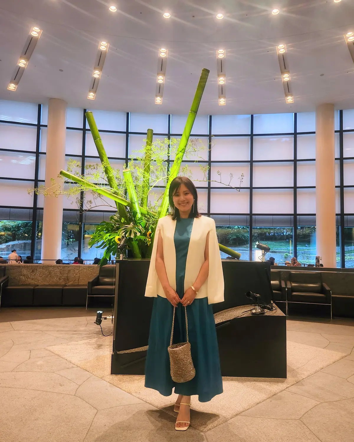 アフタヌーンティー、セルリアンタワー東急ホテル、坐忘、ホテルラウンジ、渋谷、アラフィフファッション、夏休み、お盆休み、40代ファッション、アンテプリマ、スタイルデリ、ZARA