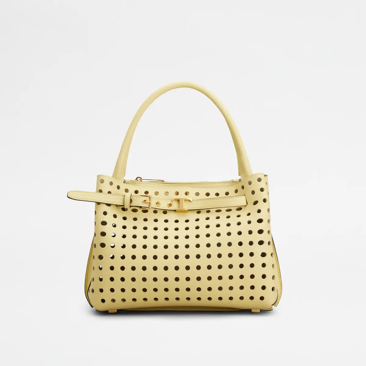 トッズ「トッズ T タイムレス バッグ」日本限定色のライトイエロー