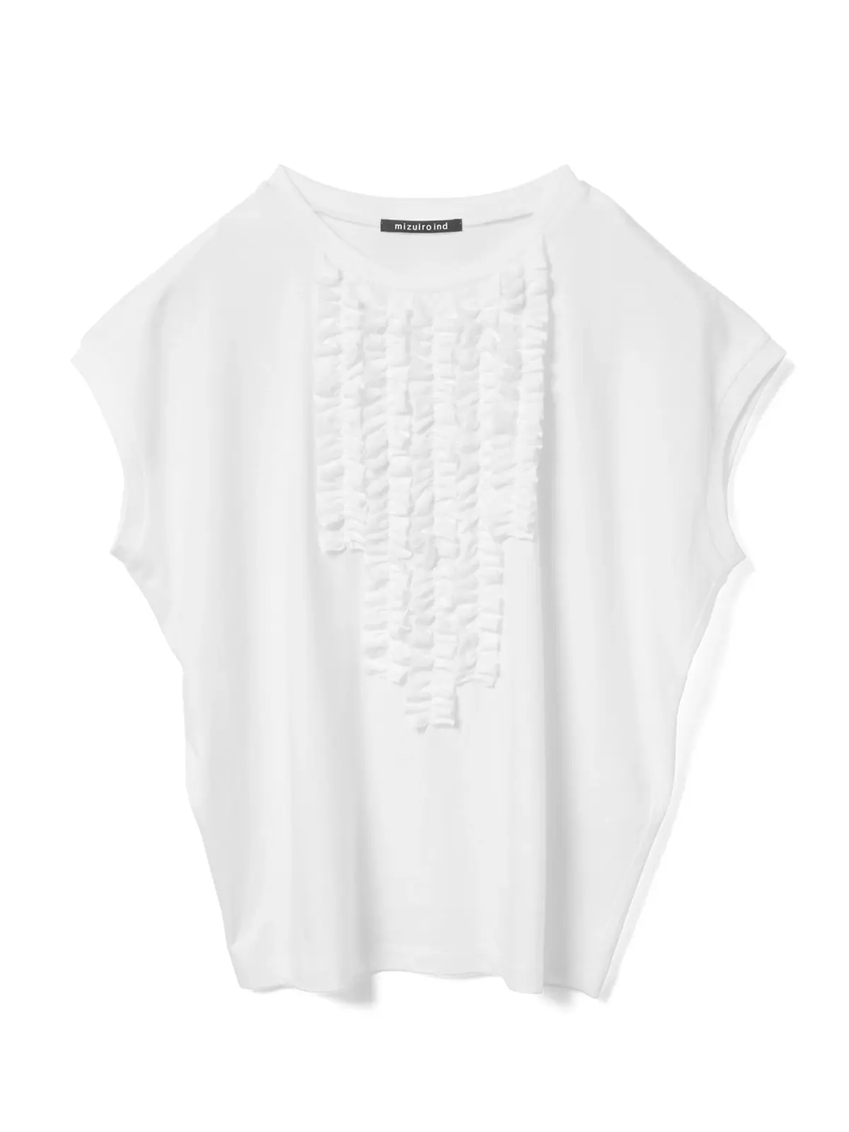 ミズイロインド　Tシャツ 白　フレンチスリーブ