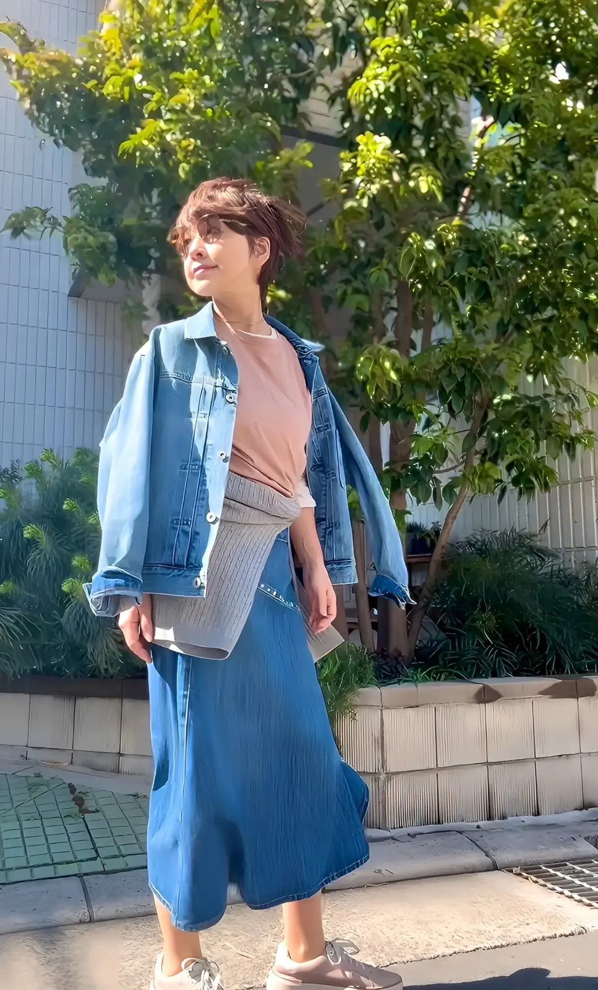 ZARA スカート　デニム