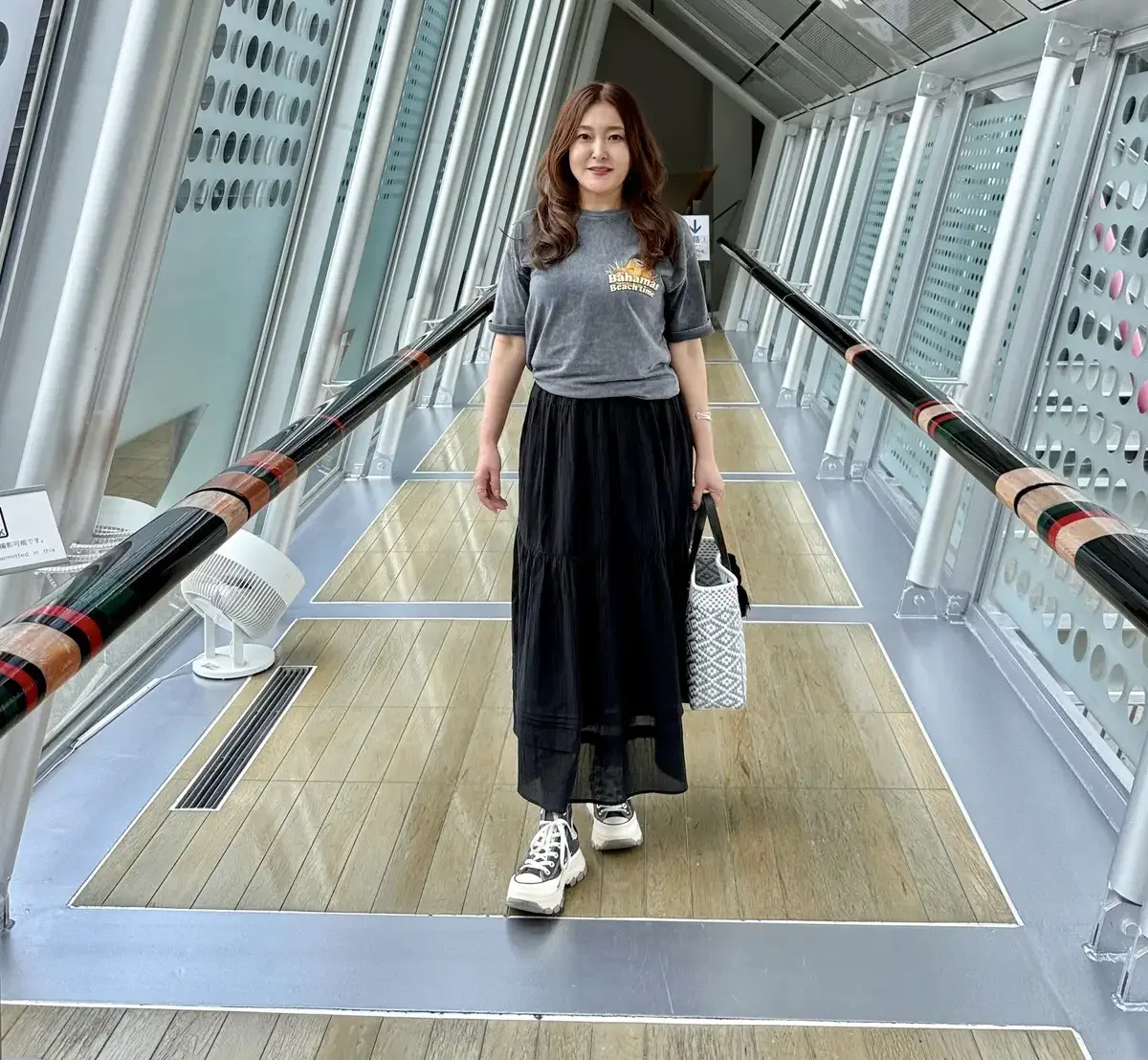 UNIQLOのティアードマキシスカート