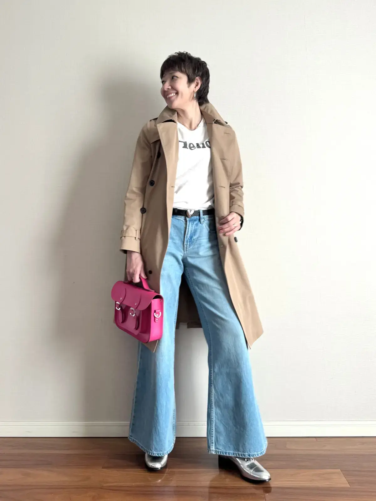 細谷奈弓さん　デニム