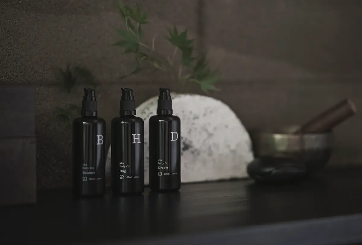 沼津倶楽部 1日1組限定 スパ体験 茶禅房　uka ボディオイル