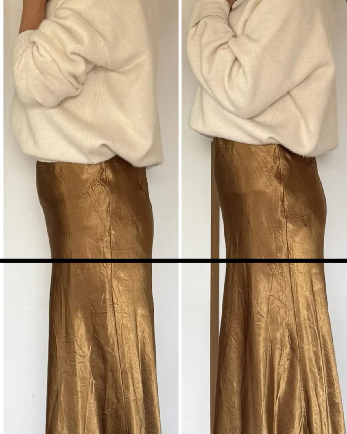 BRADELIS New York　ブラデリスニューヨーク　eclat　エクラプレミアム　ガードル　スタイルアップ　ガードル着用比較写真