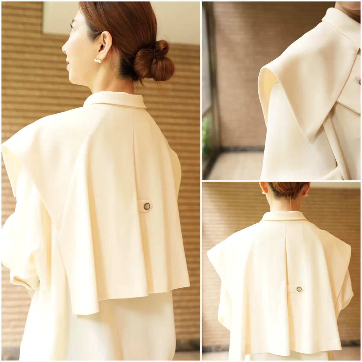 エクラ 華組　法村麻起子さん　シャツコーデ　　50代　夏コーデ　シャツのディテール