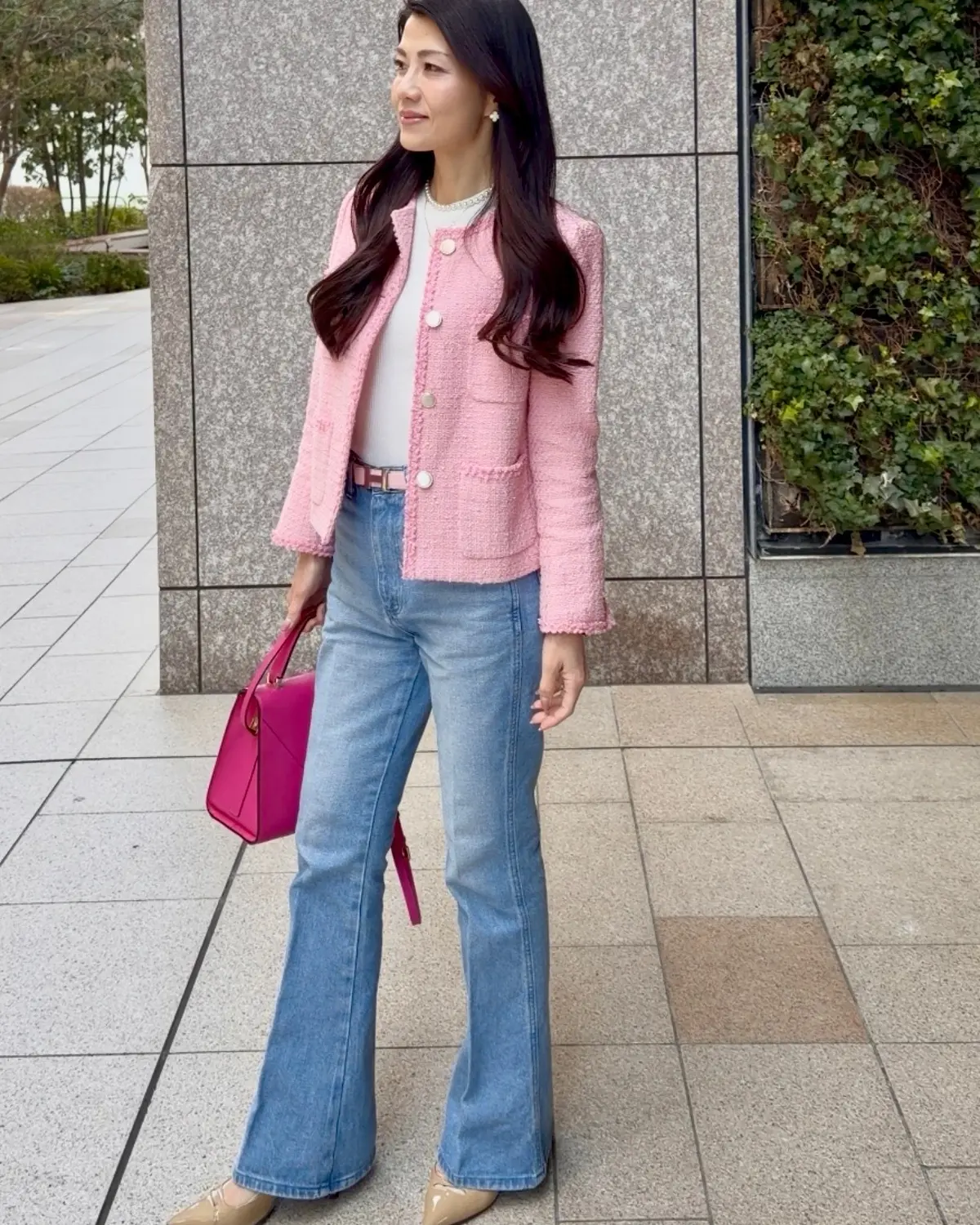 40代の春は【ピンクツイード】で品よく華の画像_2