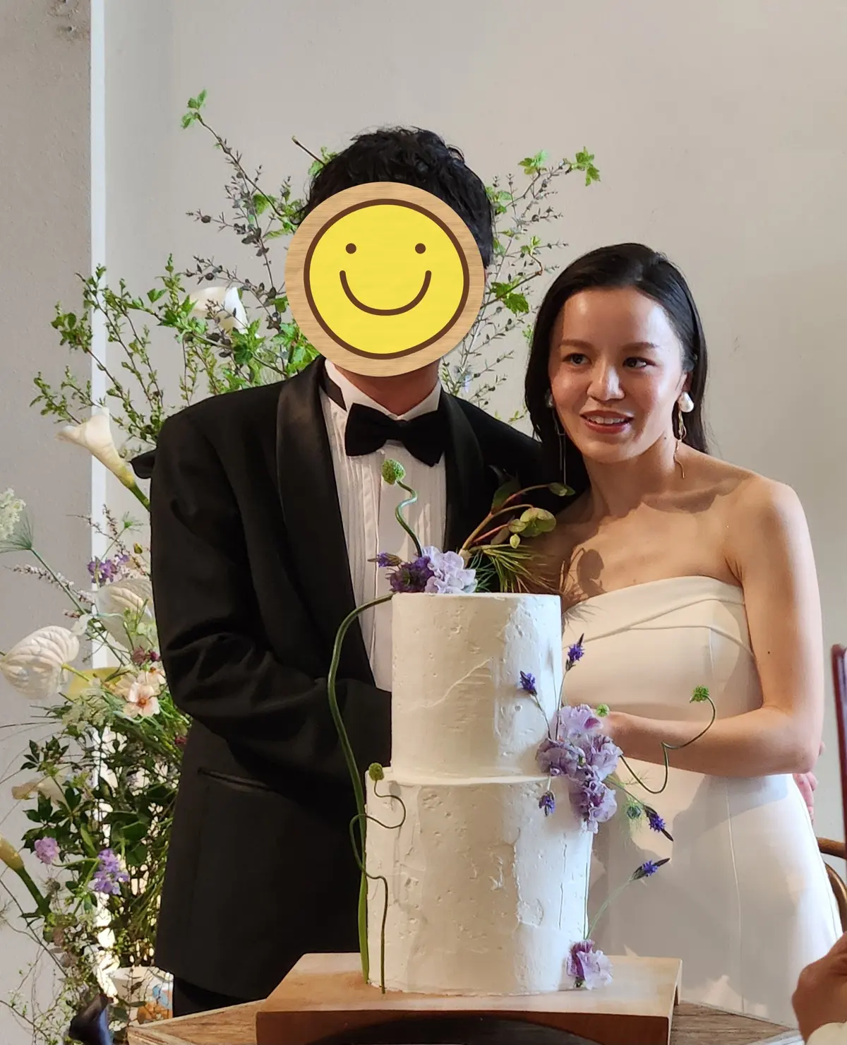 お洒落なウェディングケーキ