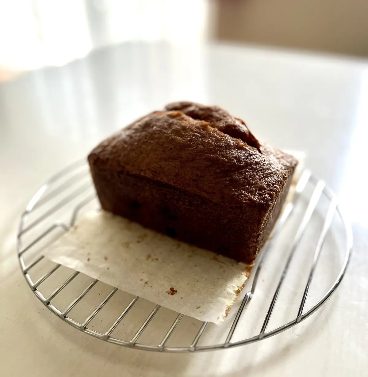 キャロットケーキの焼き上がり