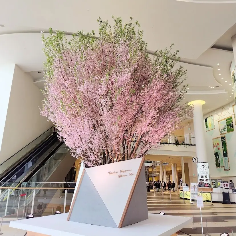 阪急西宮ガーデンズ　メインエントランスの桜