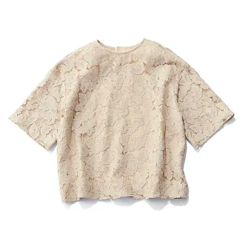E by eclat バックラインレーストップス ￥19,800