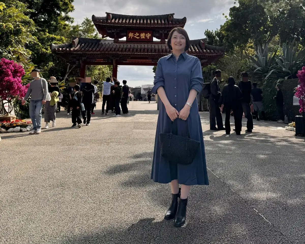 ワンピース 春　旅行コーデ