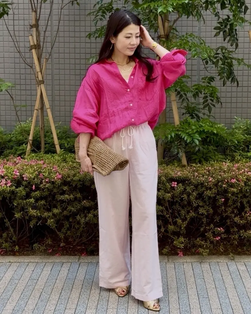 【UNIQLOリネンコーデ】40代、カラの画像_5