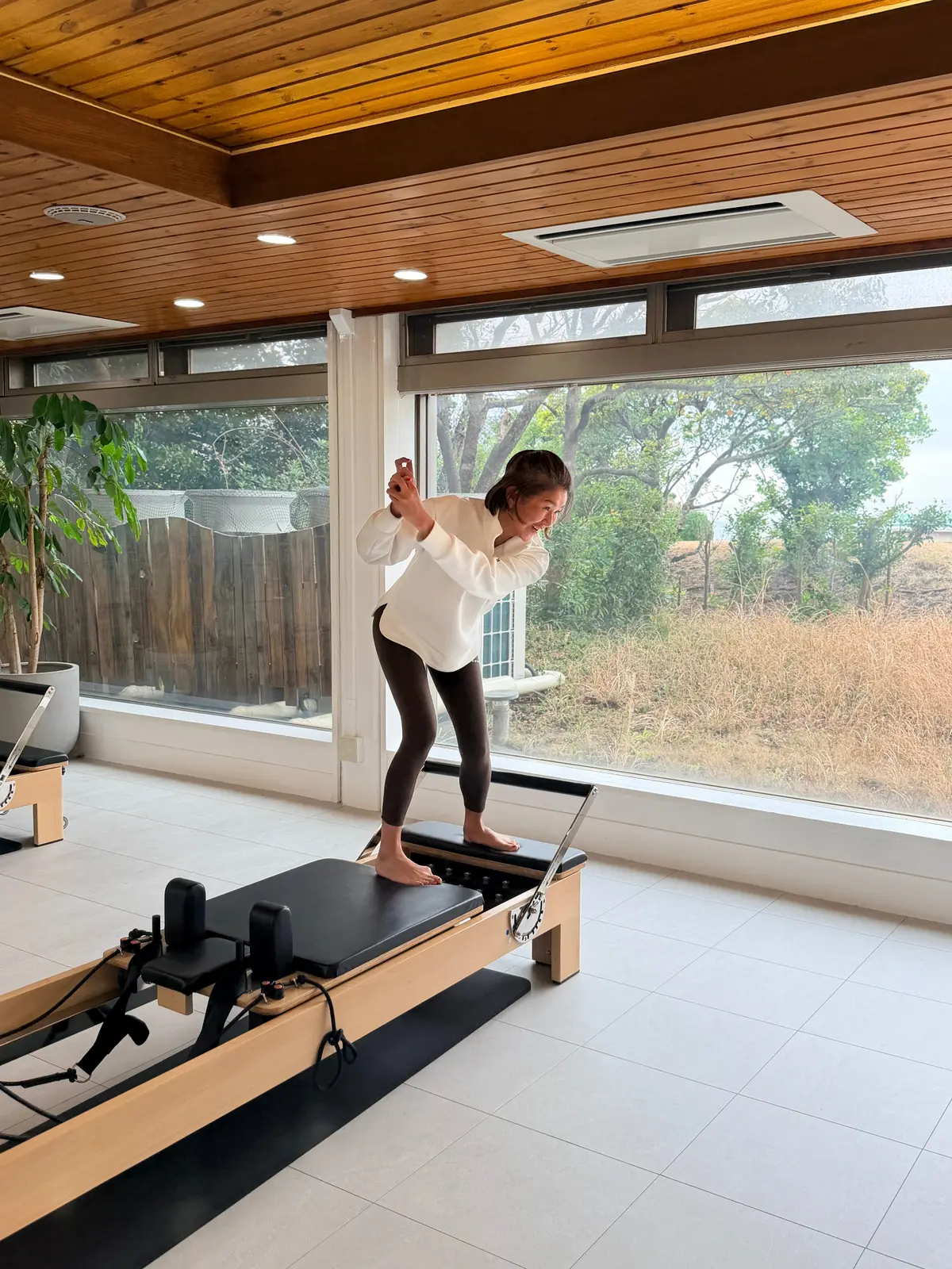 Pilates Studio eleven 七里ヶ浜　ゴルファー向けピラティス　レッスン風景　松井陽子