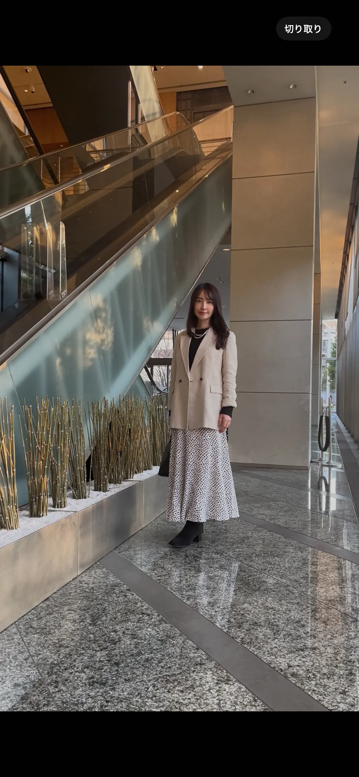 ダルメシアン柄スカート