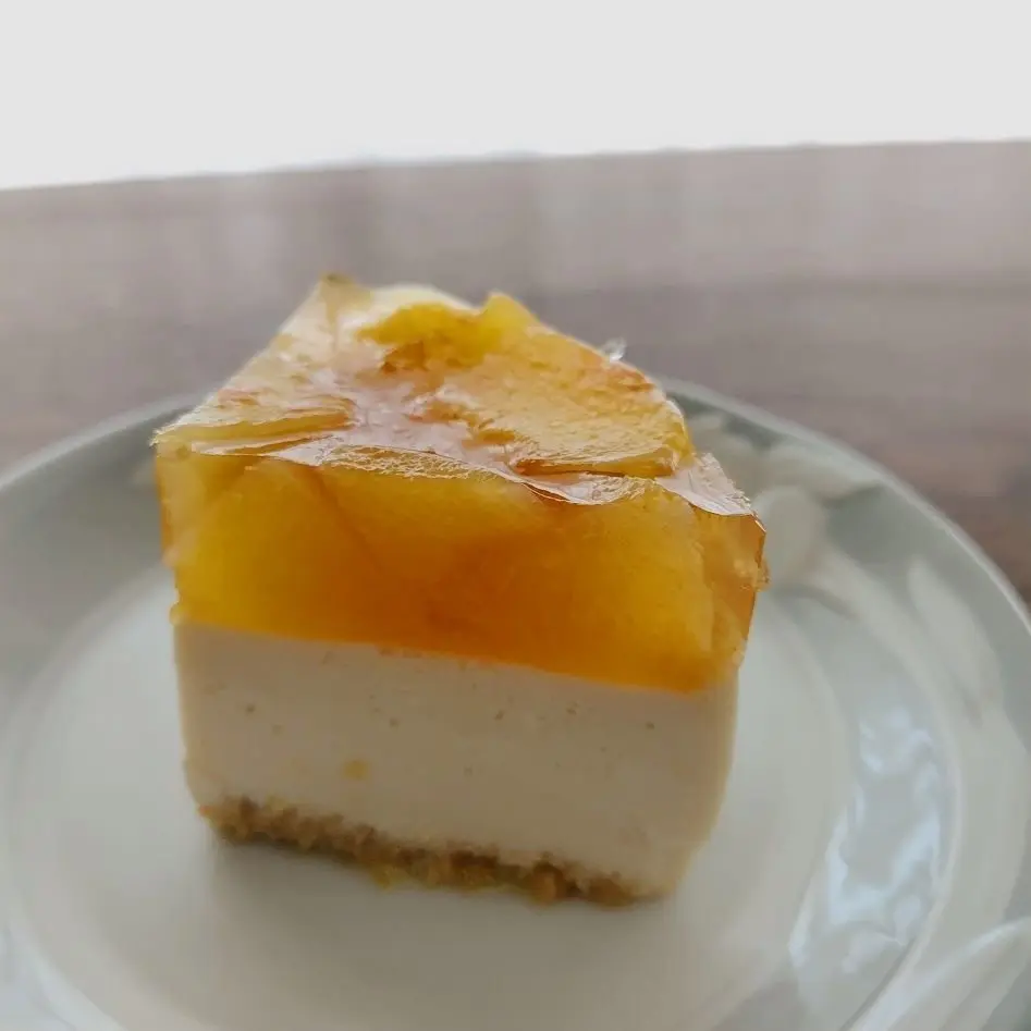 手作り桃レアチーズケーキ
ヘルシーレシピ　マリメッコ