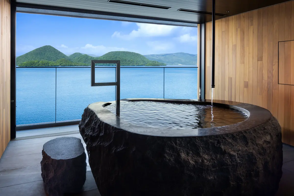 BOUROU LAKE TOYA お風呂 北海道 大人のひとり旅