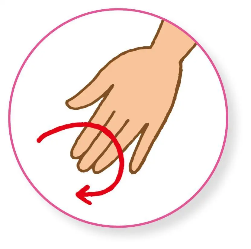 OurAge×Webエクラ　●人差し指、中指、薬指で押す