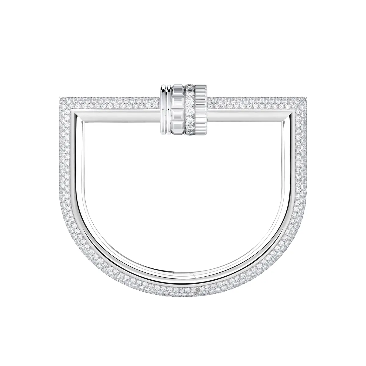 キャトル ラディアント ダイヤモンド バングル エクストララージ