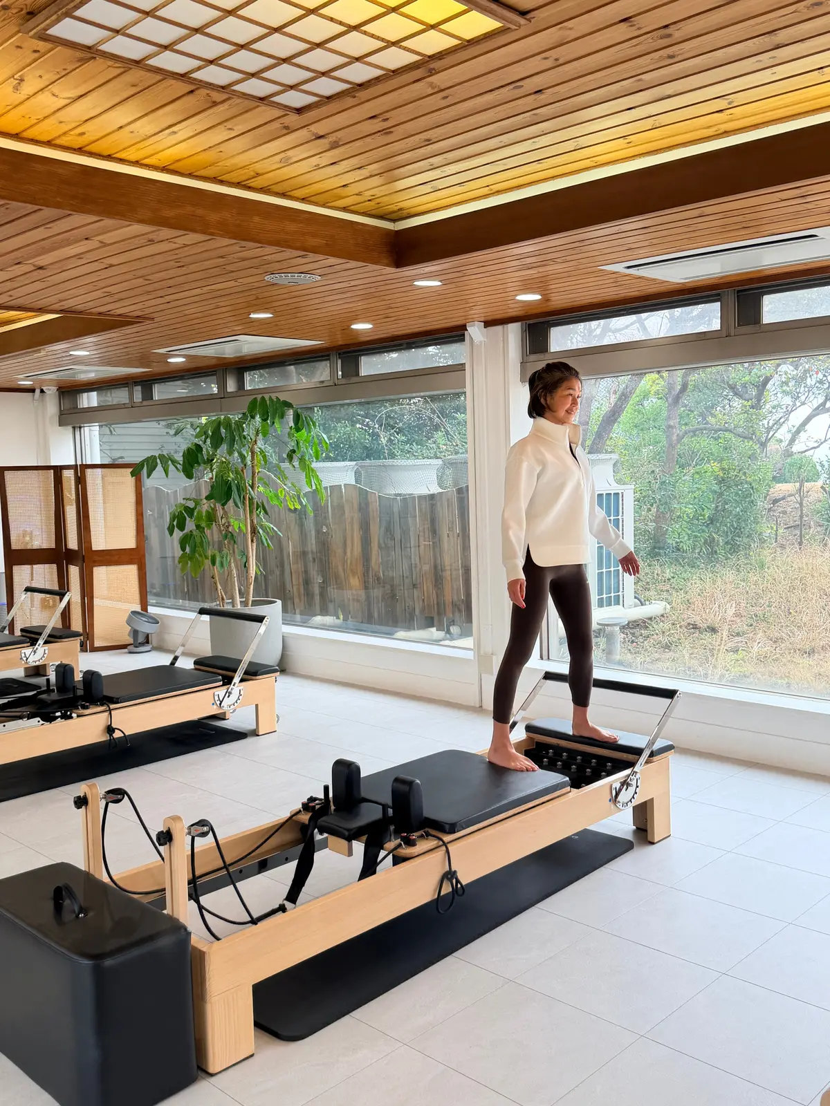 Pilates Studio eleven 七里ヶ浜　ゴルファー向けピラティス　レッスン風景　松井陽子