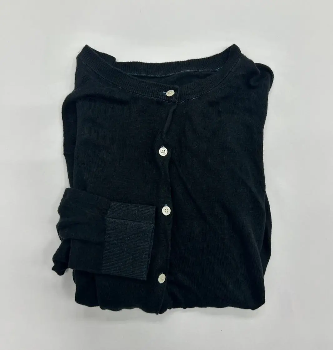 無印良品　ReMUJIのカーディガン 黒