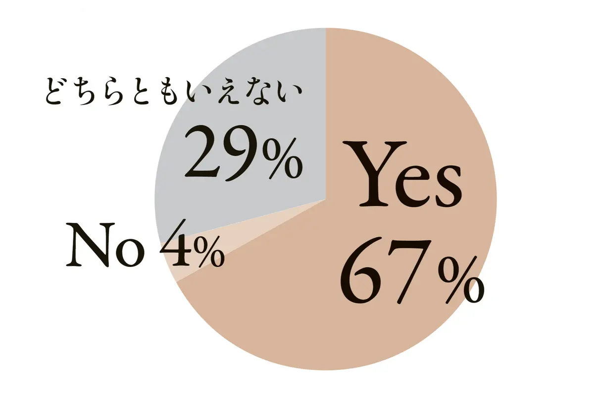 Yes　67％