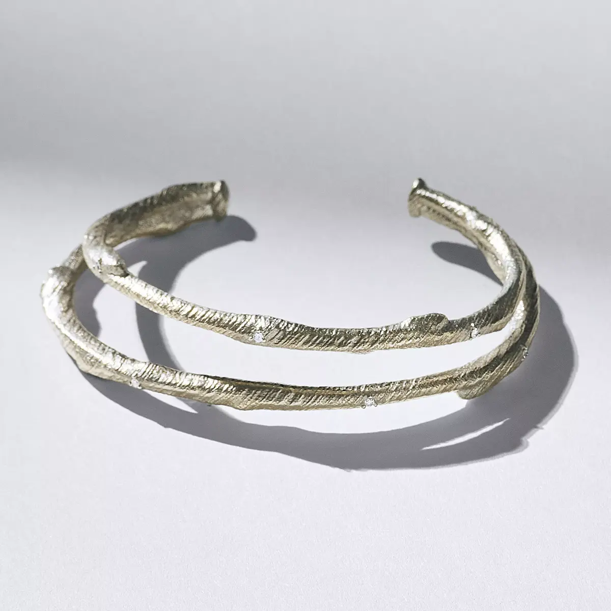 Bon Magique×eclat 【別注】2連ダイヤ入りバングルM ￥99,000