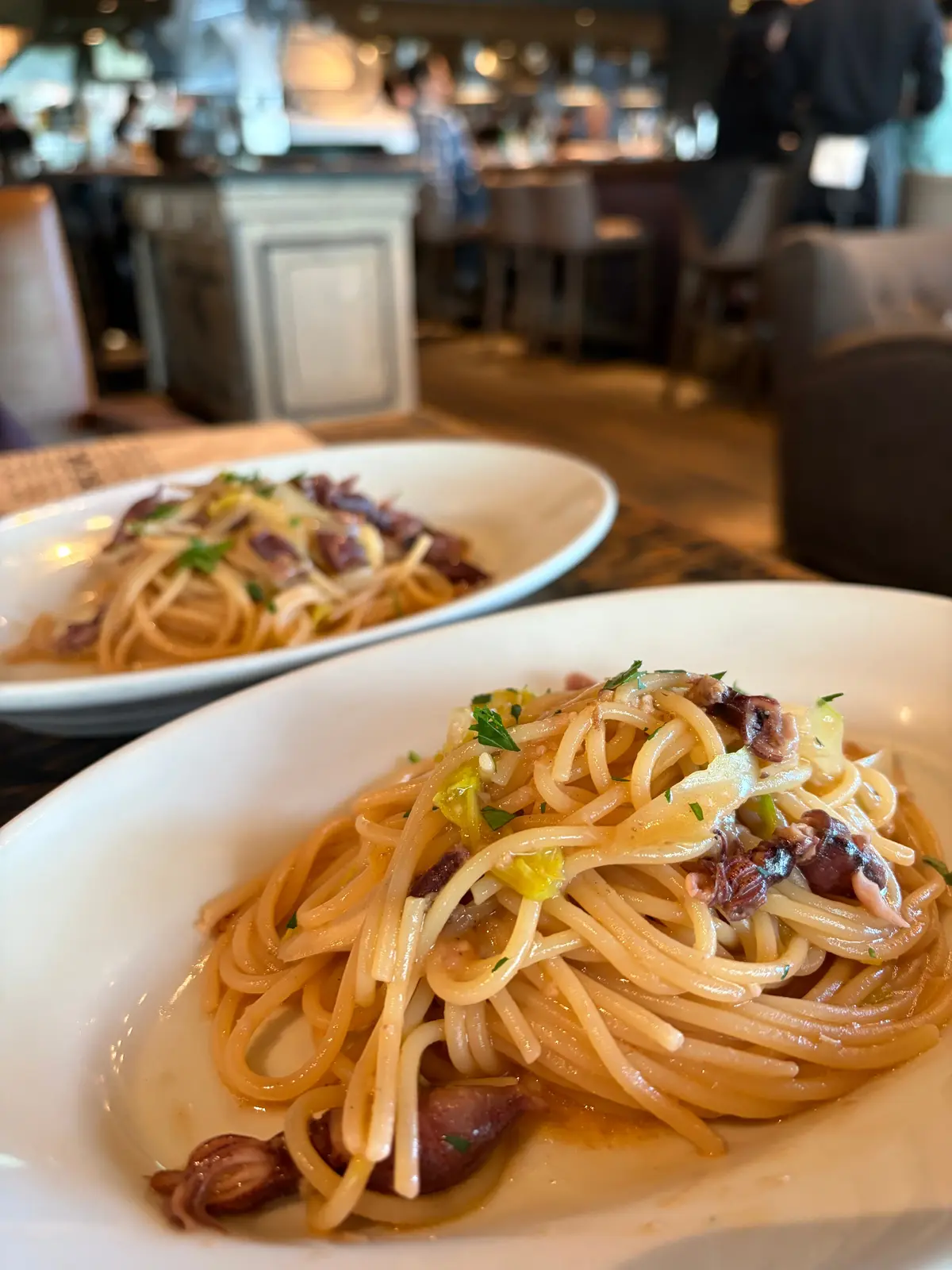 旬のホタルイカを使った和風パスタ