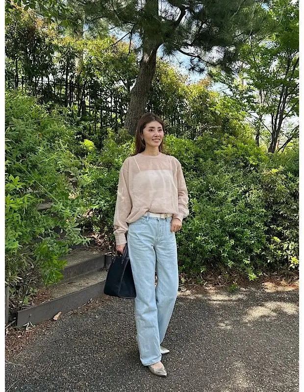 エクラ 華組 梁瀬理砂さん　50代　夏デニムコーデ