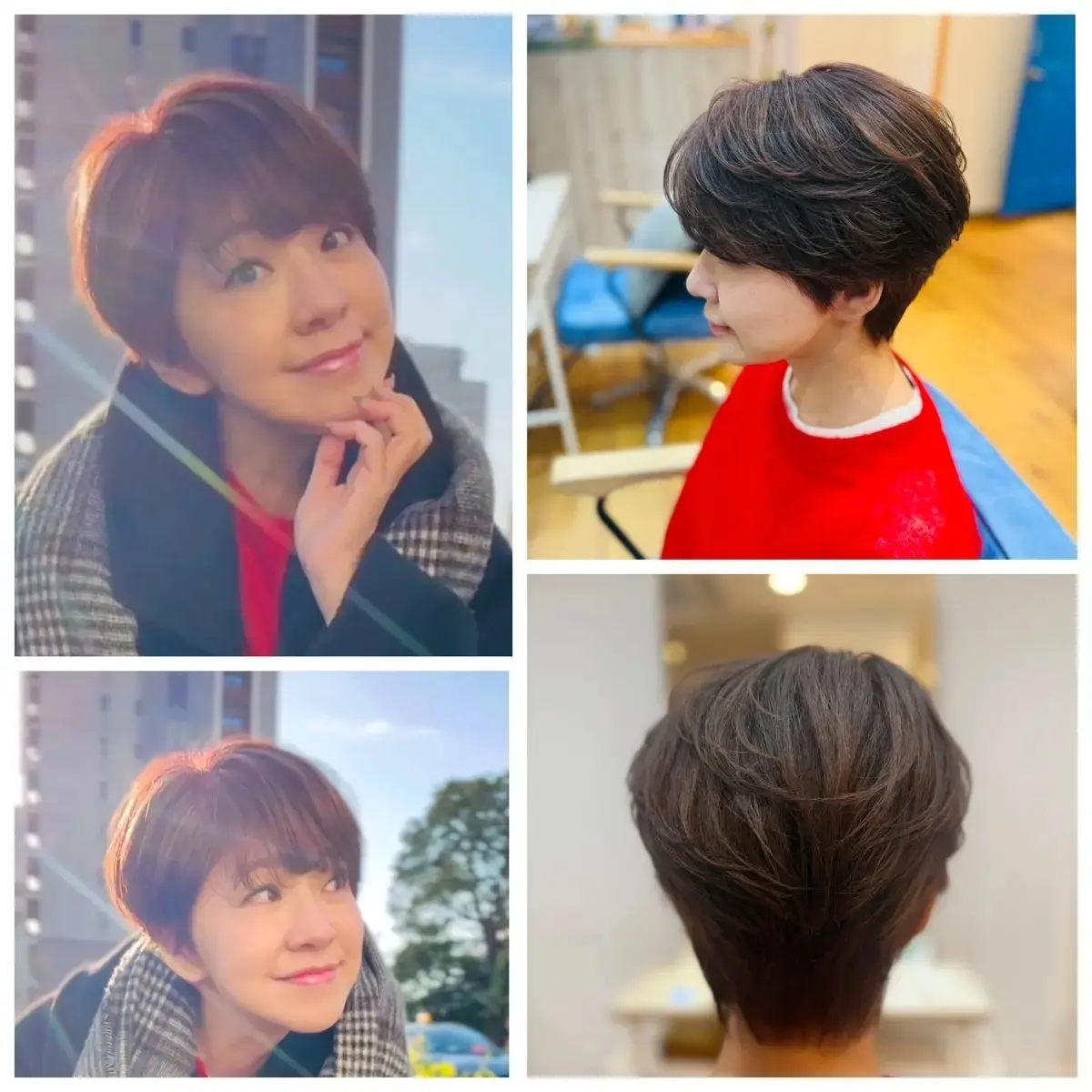 抜け感のあるひし形シルエット ショートヘア チームJマダムmiwaさんブログ