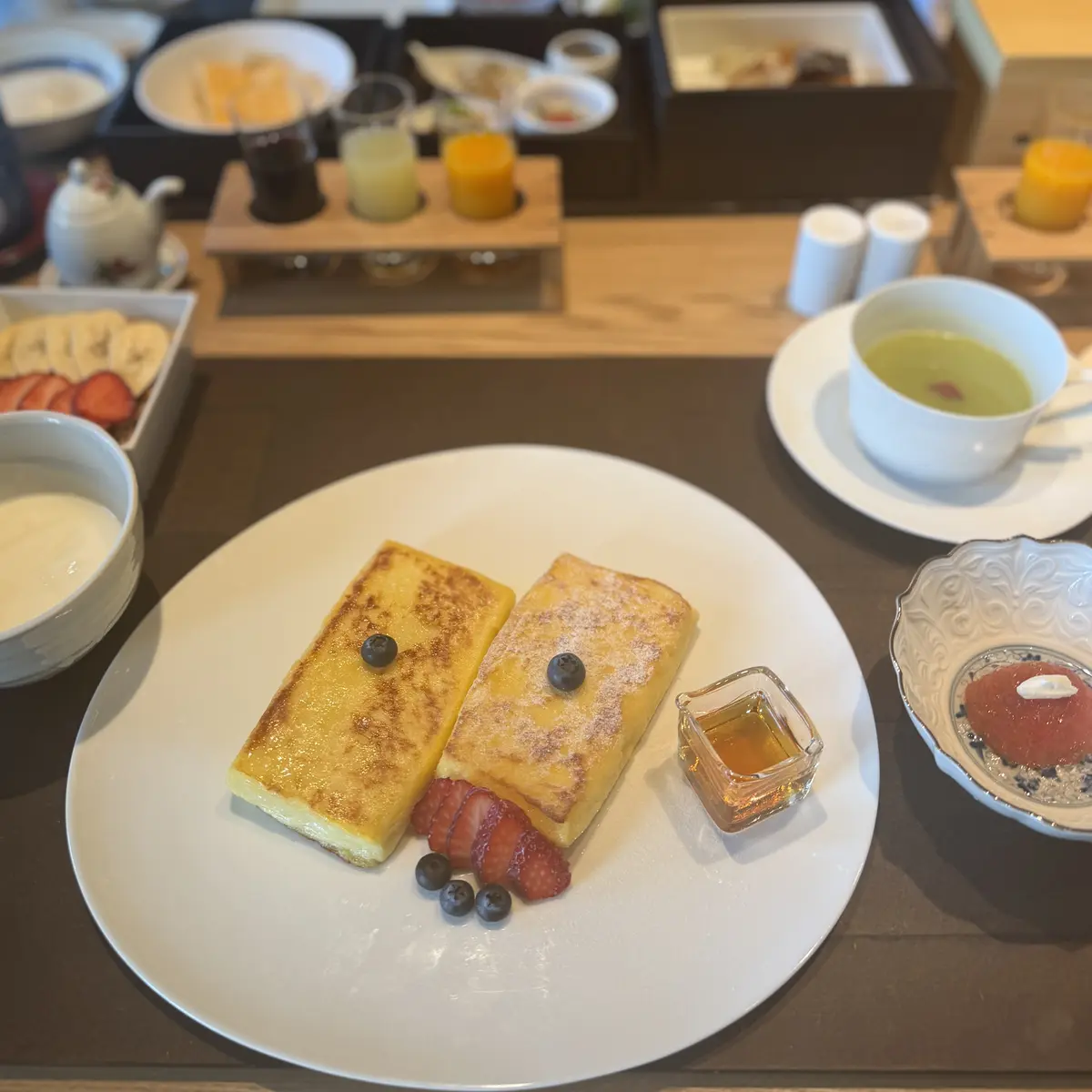 強羅花壇富士の朝食