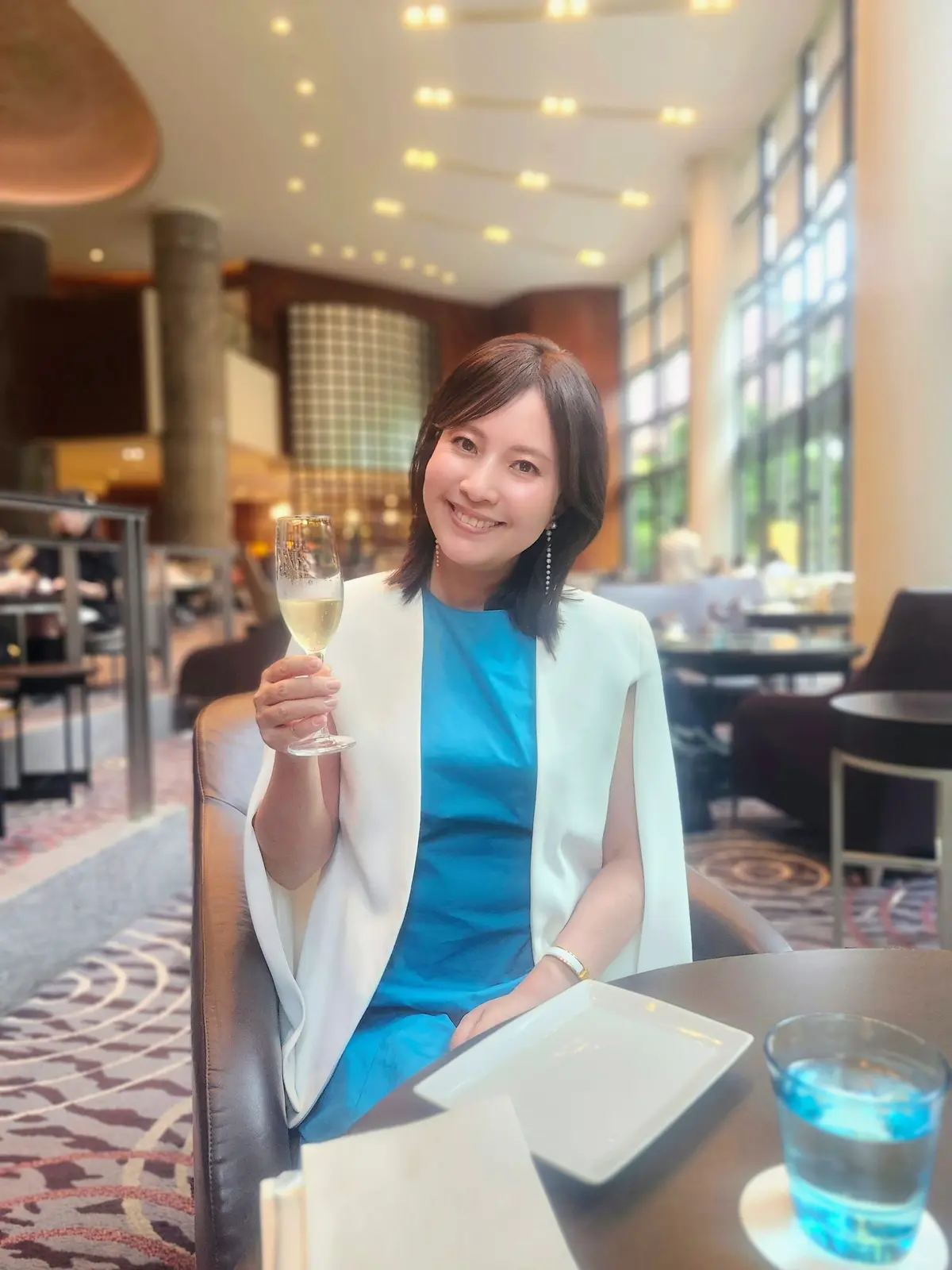 アフタヌーンティー、セルリアンタワー東急ホテル、坐忘、ホテルラウンジ、渋谷、アラフィフファッション、夏休み、お盆休み、40代ファッション、アンテプリマ、スタイルデリ、ZARA