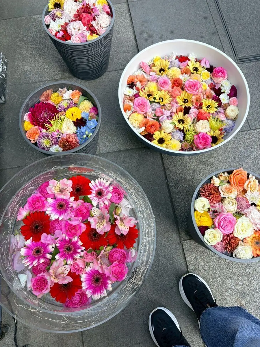 小江戸蔵里の花手水