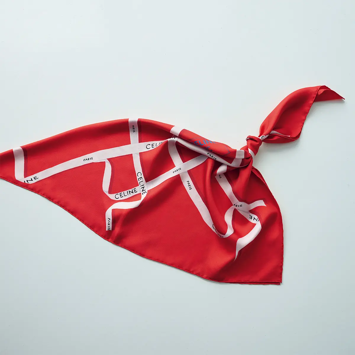 1の右から４分の１あたりで結 んで、ひとつコブを作る