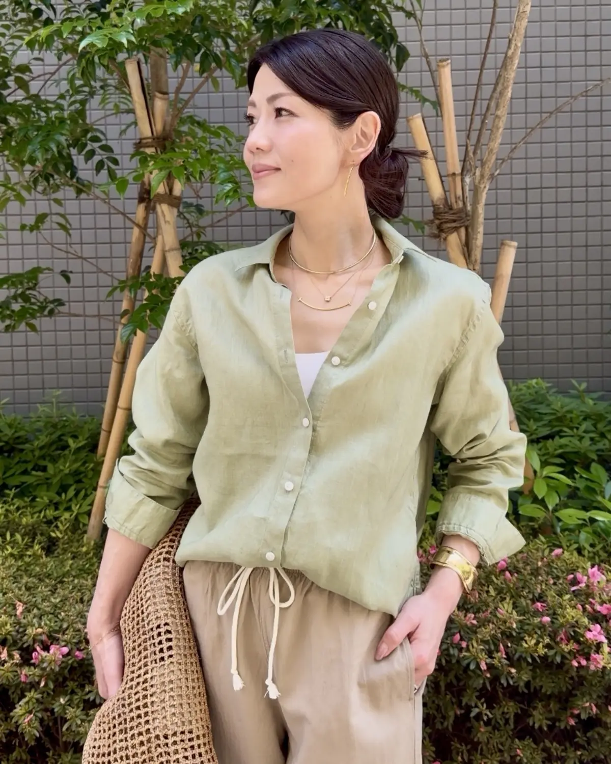 【UNIQLOリネンコーデ】40代、カラの画像_3