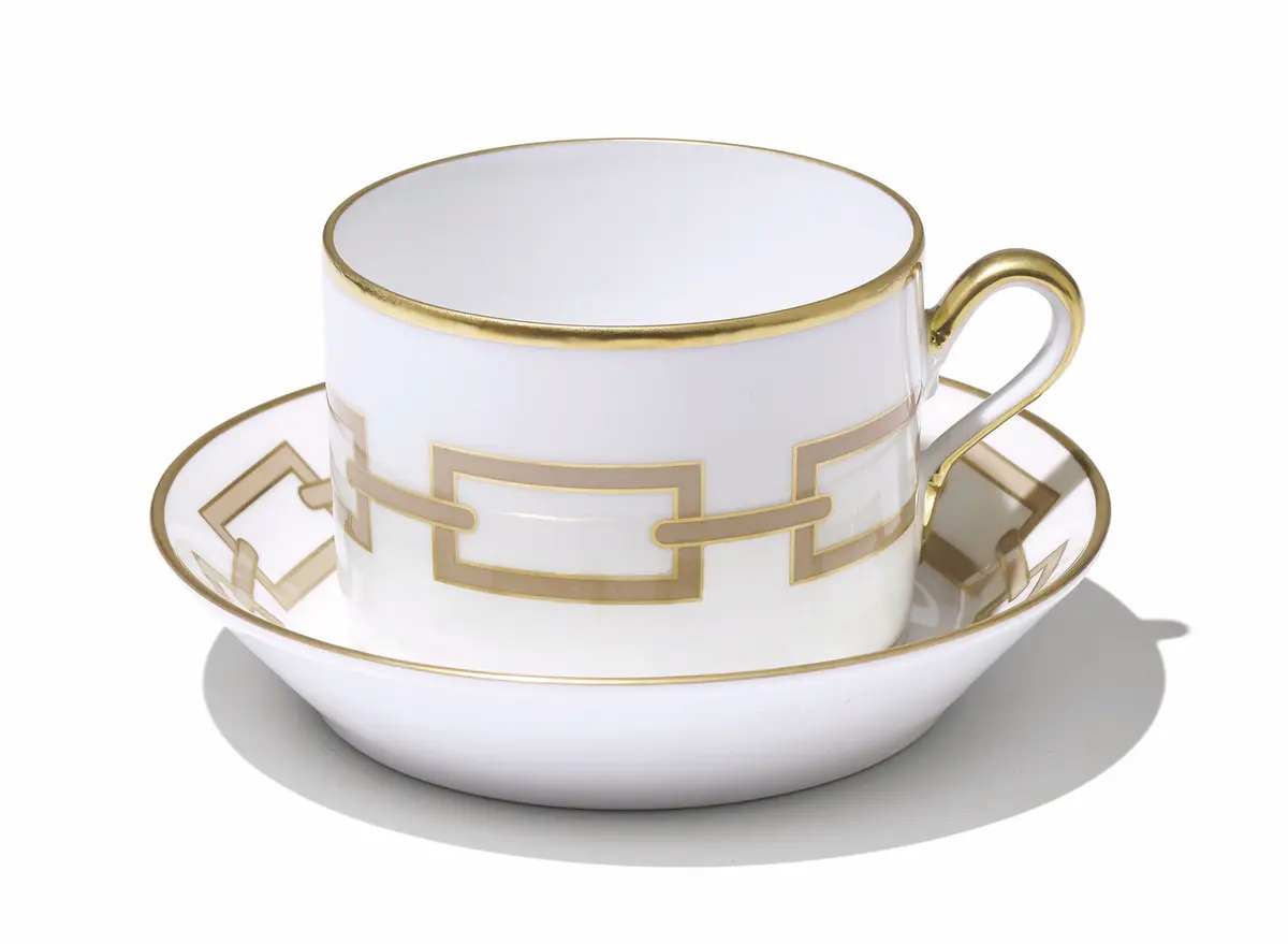 ジノリ1735の 「カテーネ」ティーカップ＆ティーソーサー