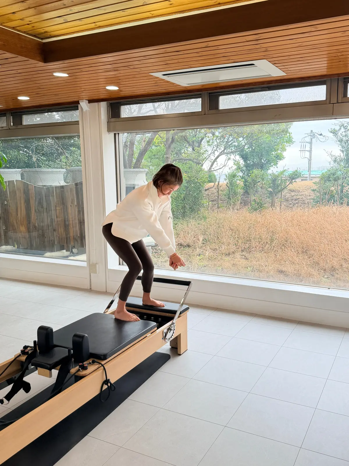 Pilates Studio eleven 七里ヶ浜　ゴルファー向けピラティス　レッスン風景　松井陽子