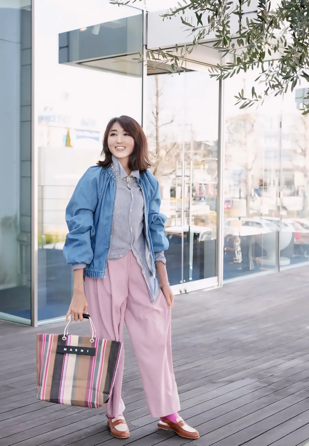 H&M/ギャザーフライトジャケット　記事番号：1324691004