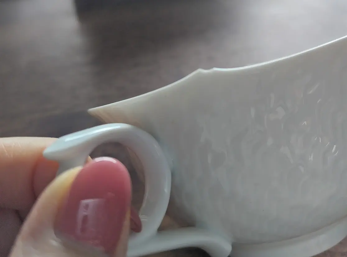 マイセン 波の戯れ ホワイト ティーカップ