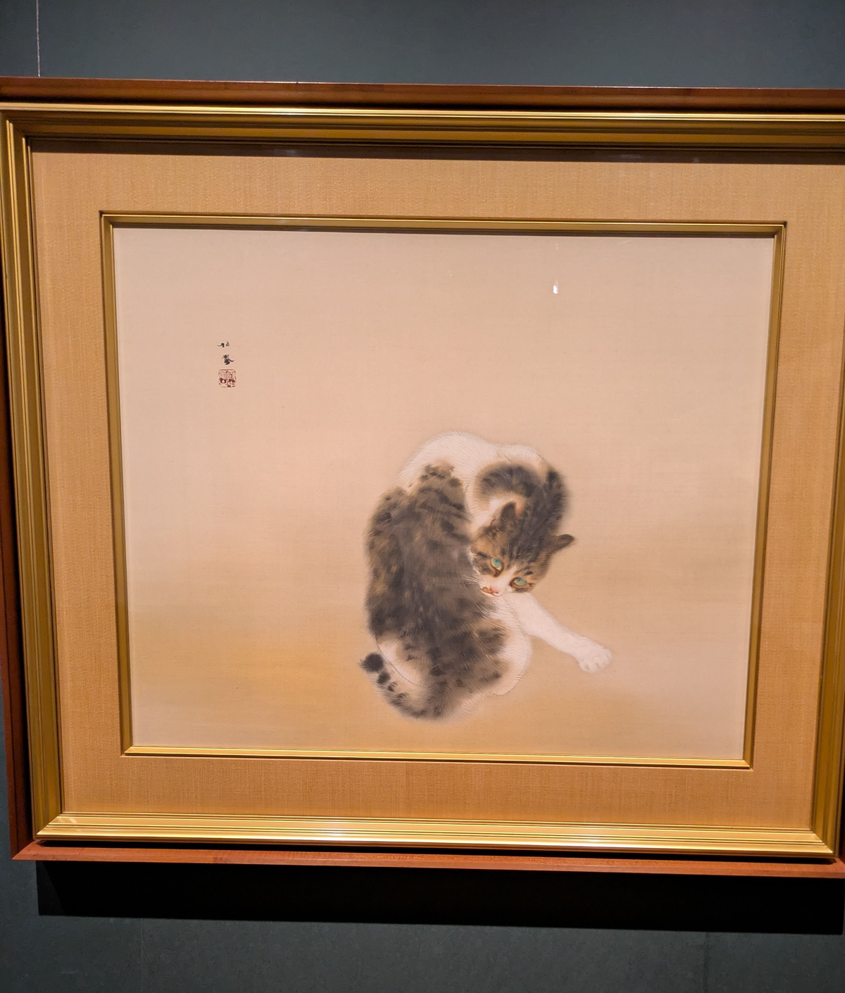 竹内栖鳳「班猫」重要文化財　1924年