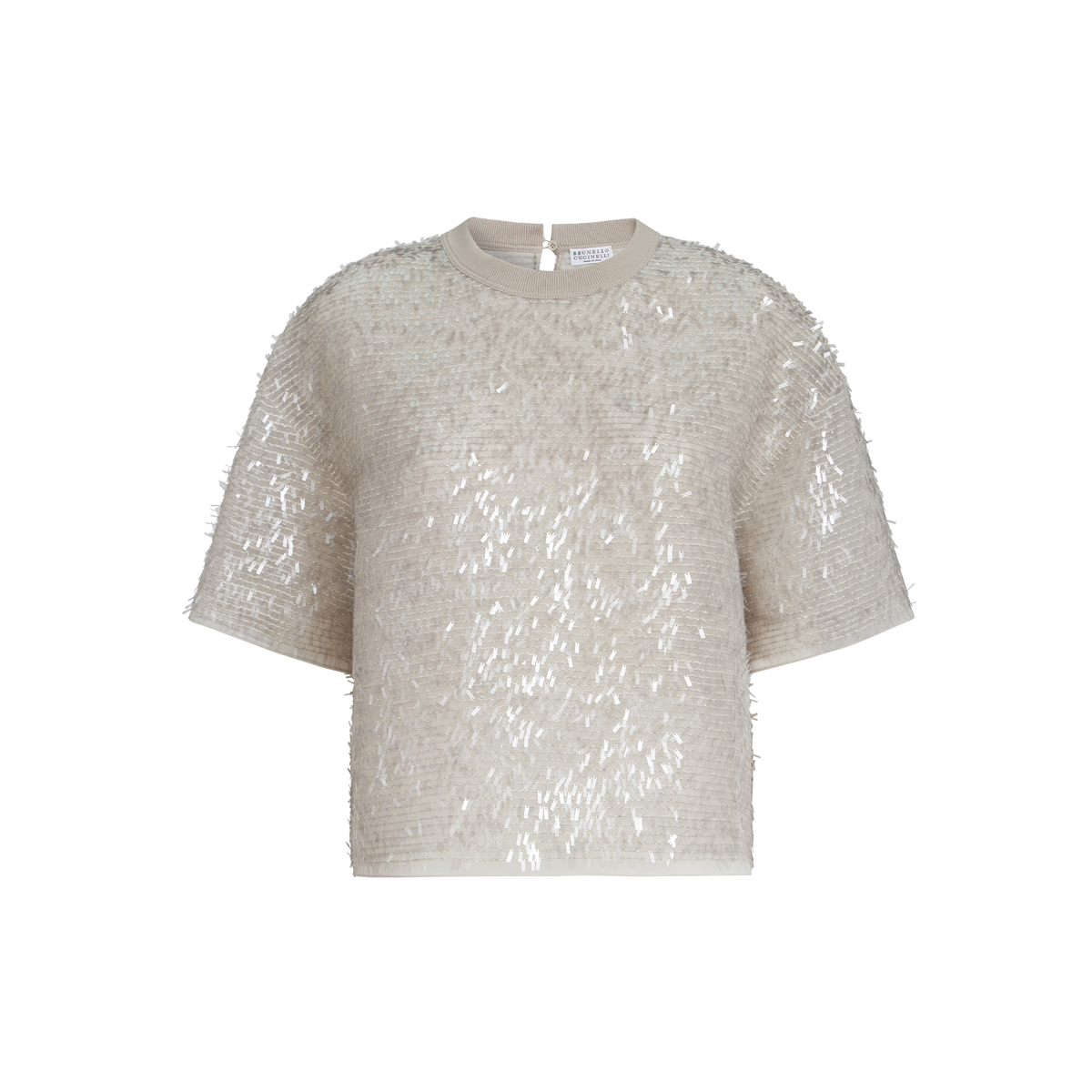 ジュエリー要らずの存在感。ブルネロ クチネリの華やかTシャツ【１日１枚！ 50代の着映えTシャツ図鑑】