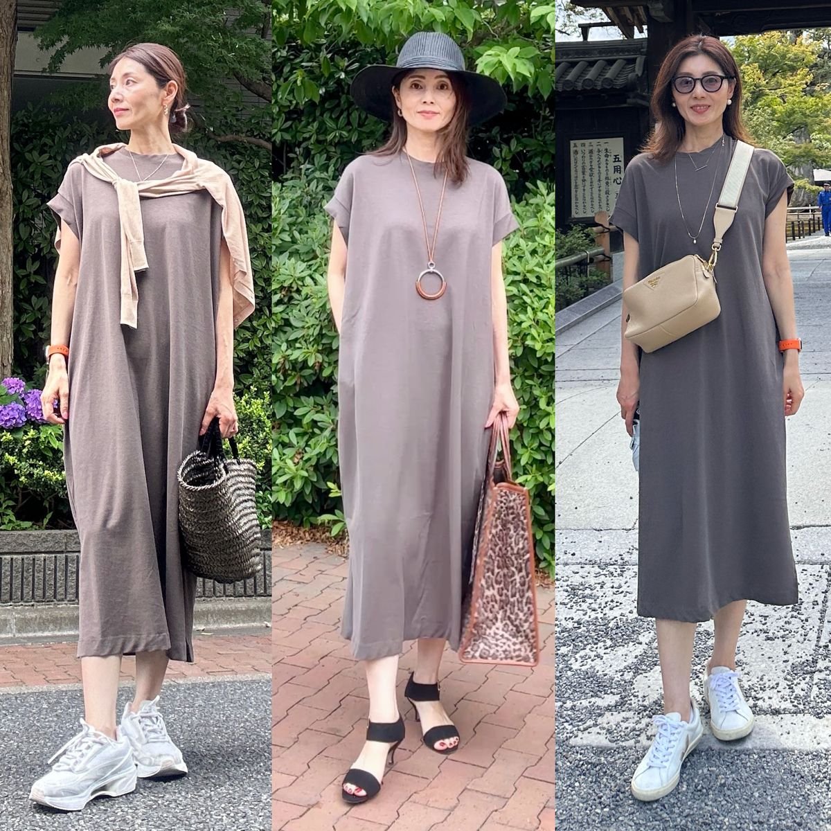『ADAWAS×eclat【別注】接触冷感ワンピース』をセルフコーディネートしてみました