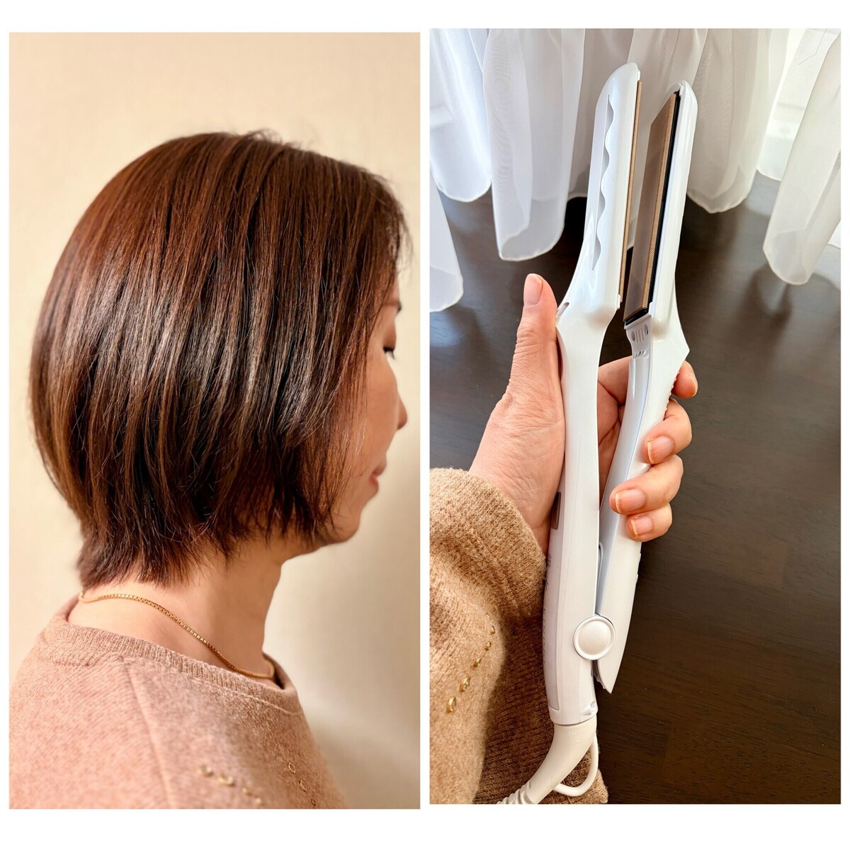 証明写真がきっかけで「ヘアアイロン」を購入。50代の髪に艶と清潔感を！