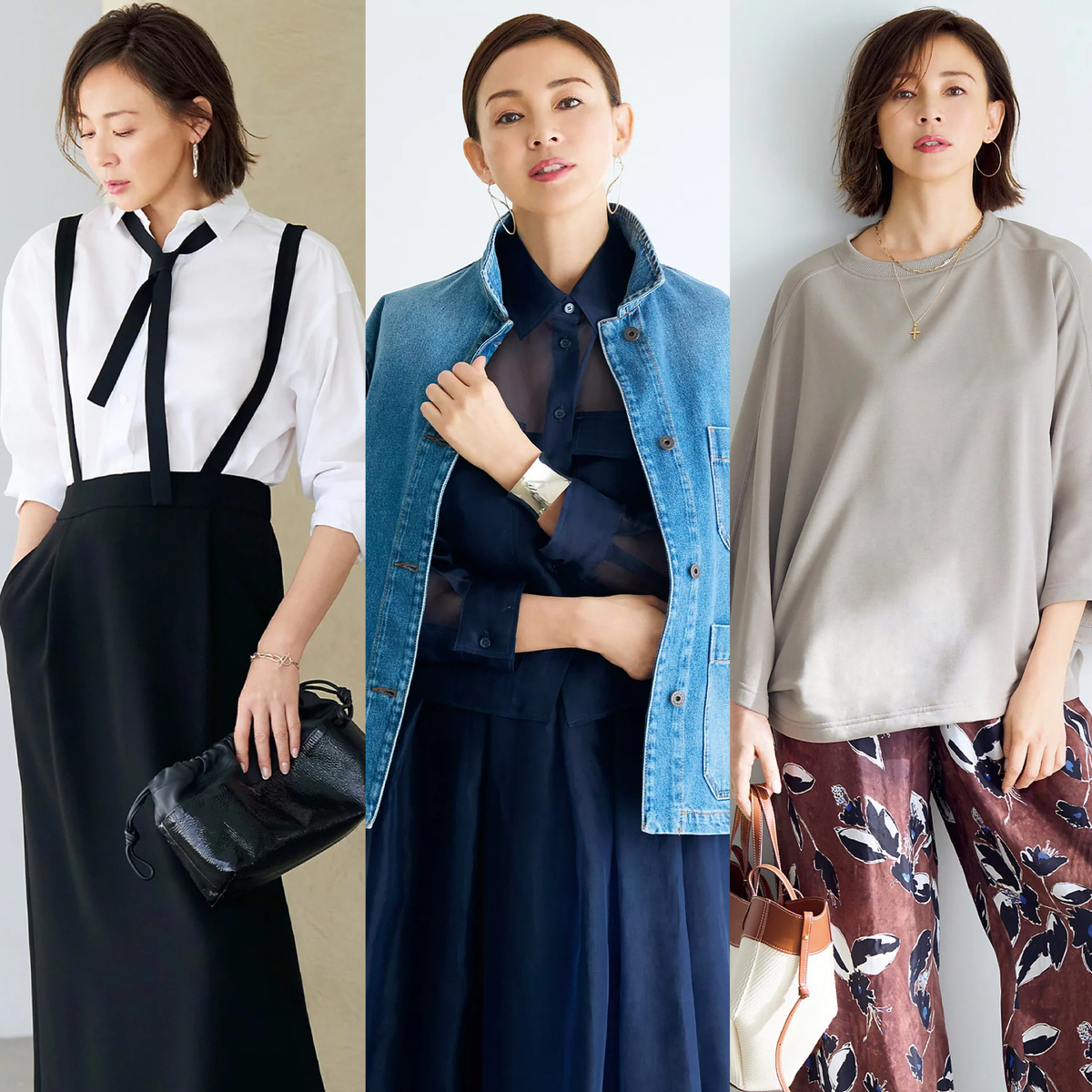 素材やサイズ感を大胆にアップデート「軽やかリッチ」なカジュアル服まとめ